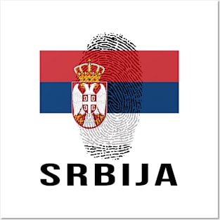 Serbia Flag DNA Posters and Art